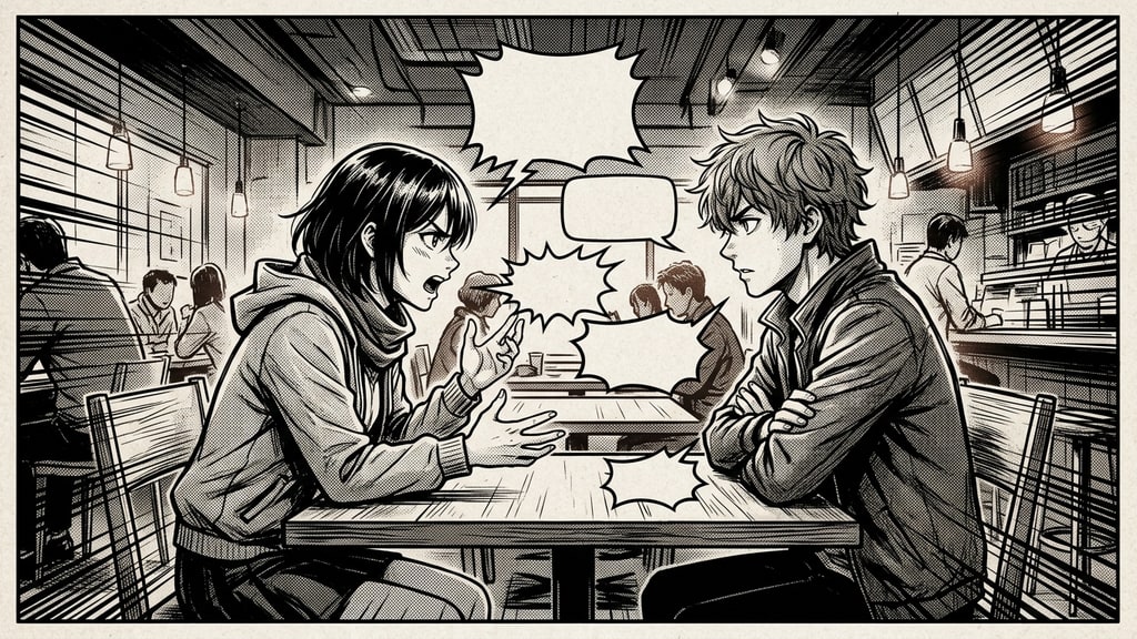 From Character to Panel: Making AI Manga Scenes That Actually Read as Comics