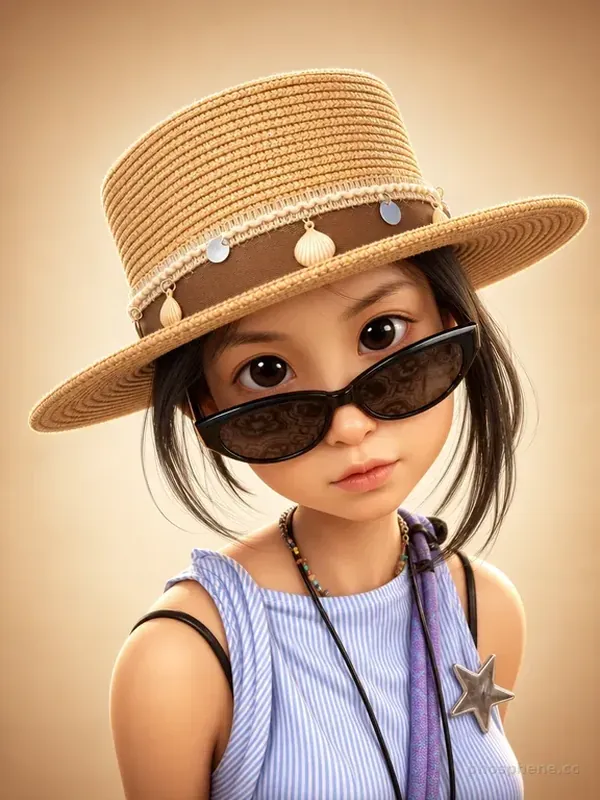 A 3D caricature portrait made from a tester photo