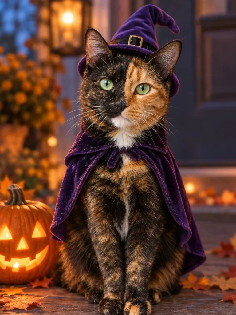 Your Pet in a Witch Costume